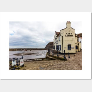 Cod And Lobster, Staithes, Yorkshire, England Posters and Art